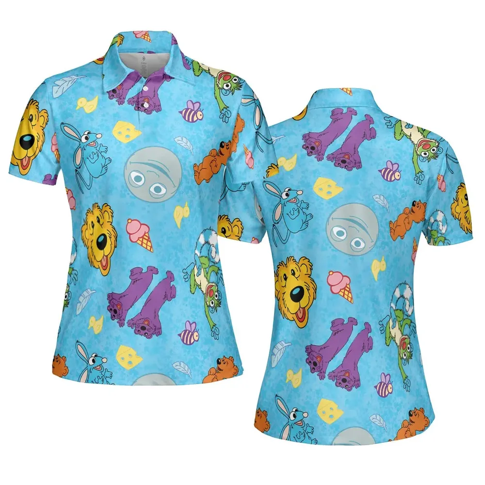 Bear in the Big Blue House AOP Men/Women Polo Shirt - 5