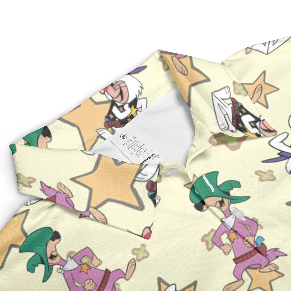 Ricochet Rabbit And Droop-A-Long AOP Men/Women Polo Shirt - 3