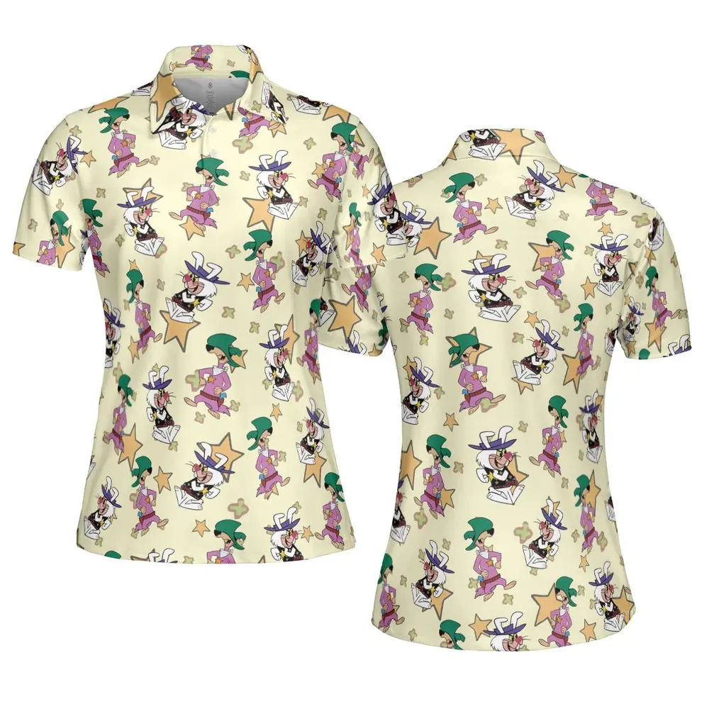 Ricochet Rabbit And Droop-A-Long AOP Men/Women Polo Shirt - 5
