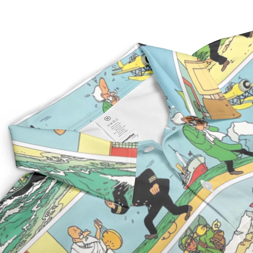 The Story Of Tintin AOP Men/Women Polo Shirt - 3