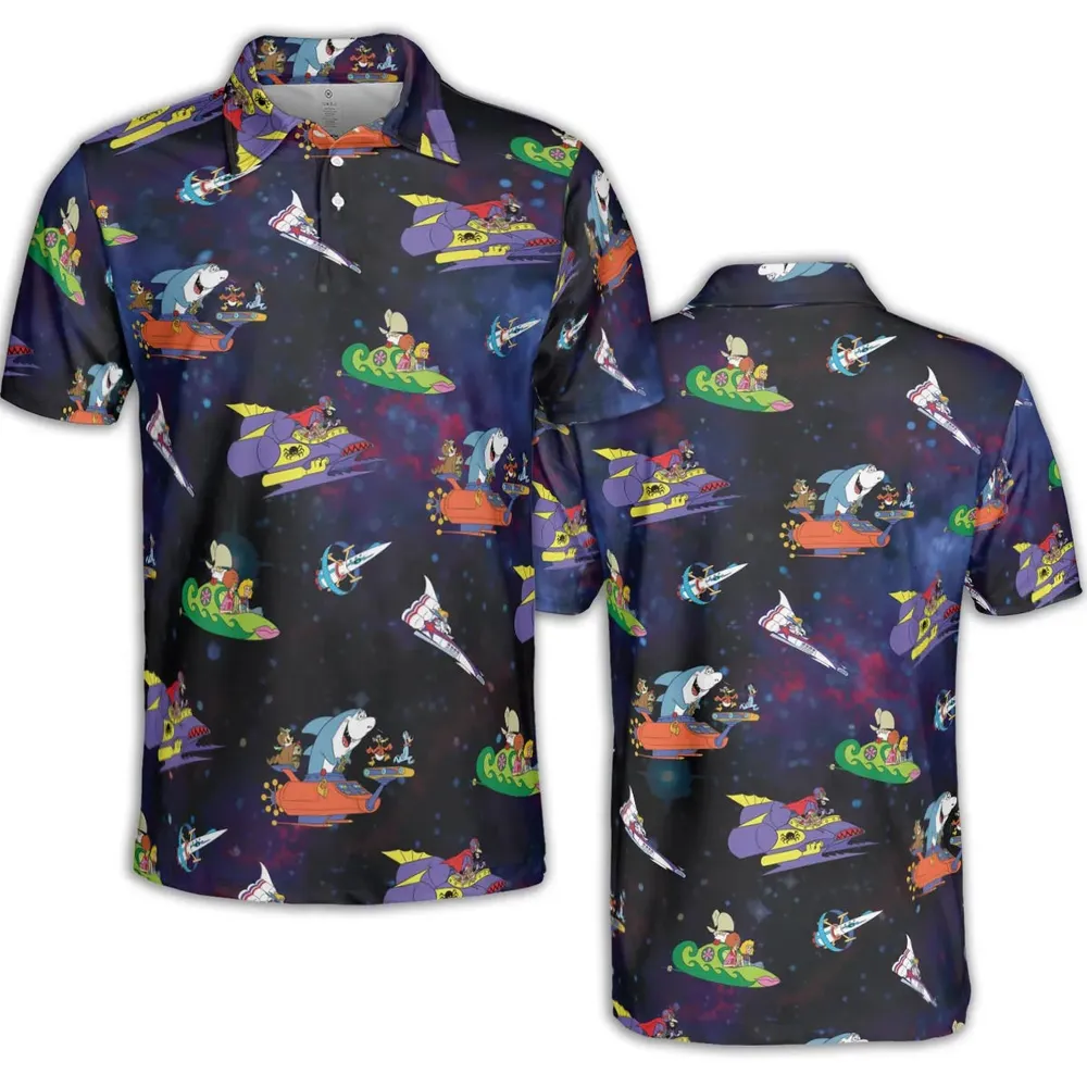 Yogi’s Space Race AOP Men/Women Polo Shirt - 2