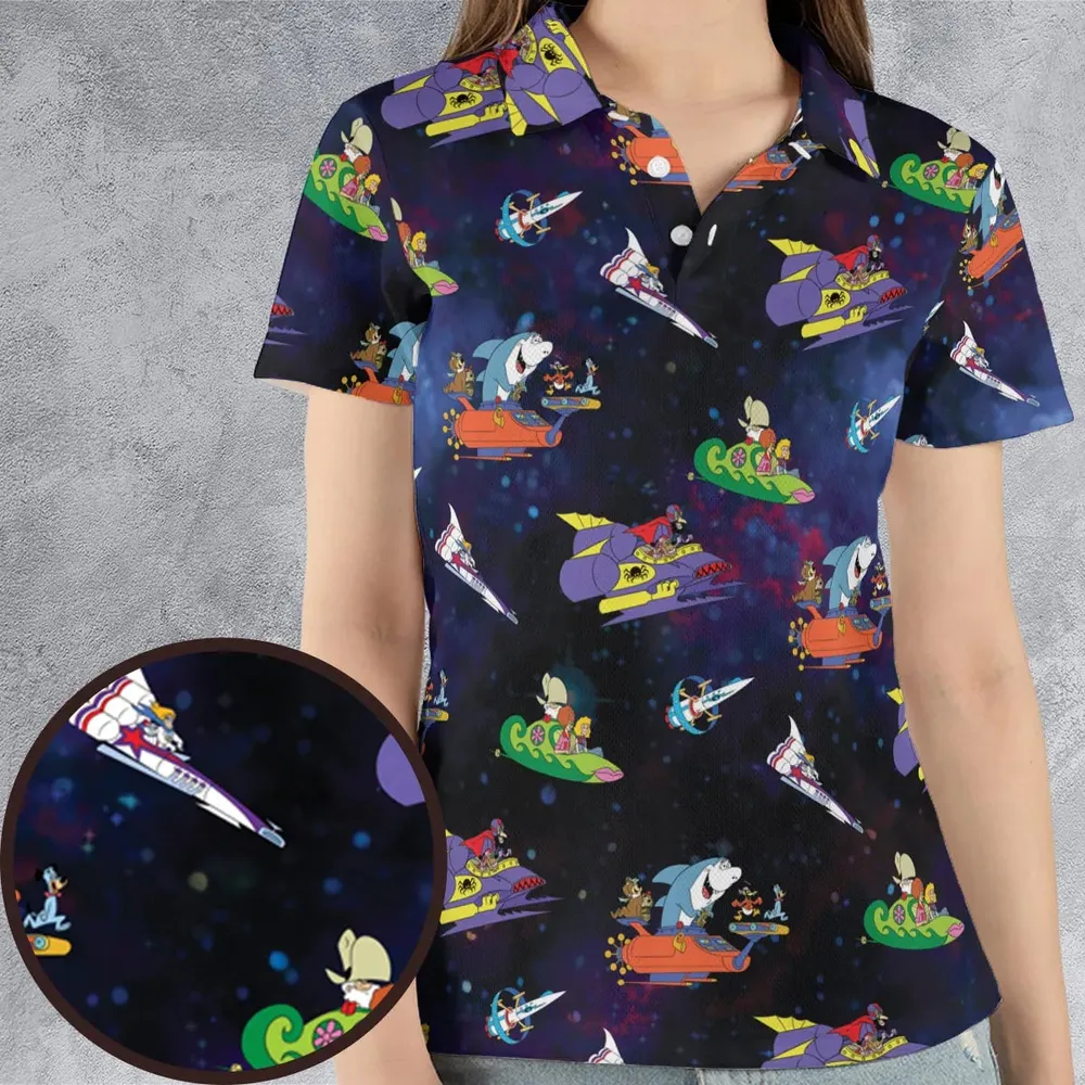 Yogi’s Space Race AOP Men/Women Polo Shirt - 4