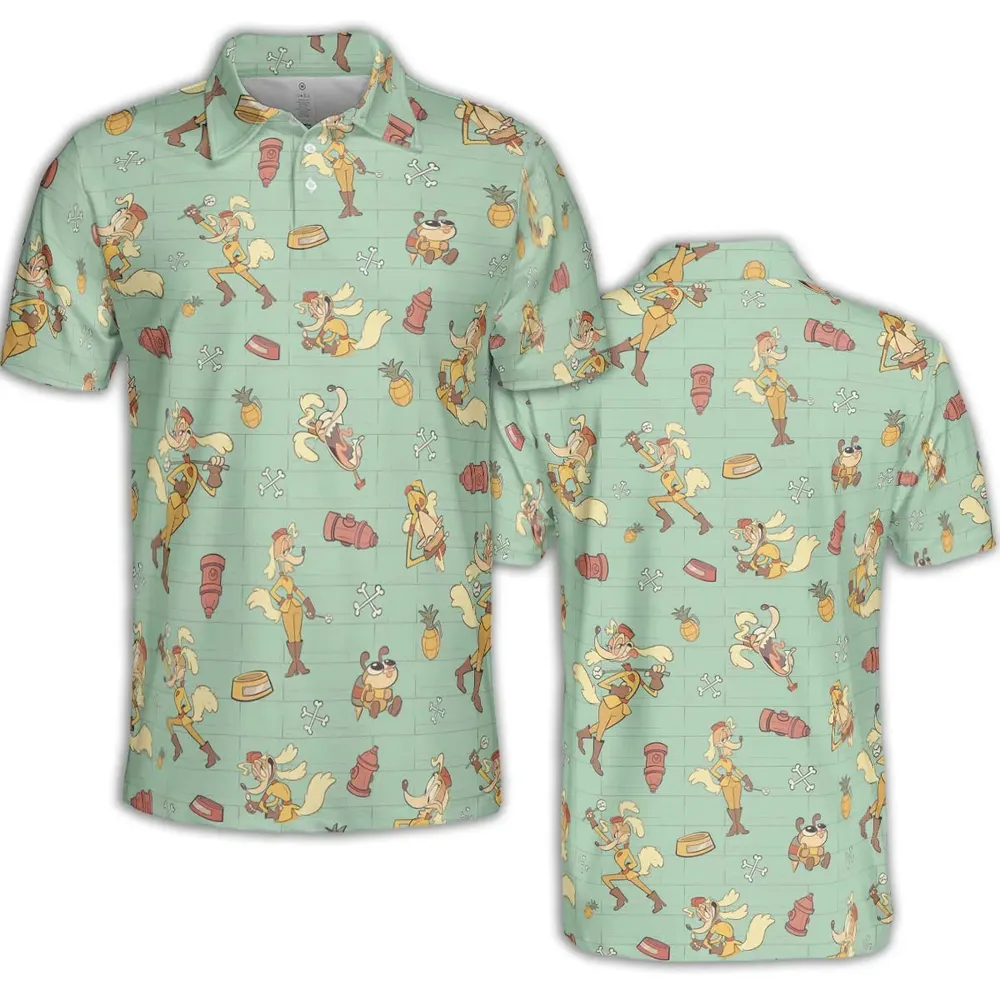 Sergeant O'Fera Cuphead AOP Men/Women Polo Shirt - 2