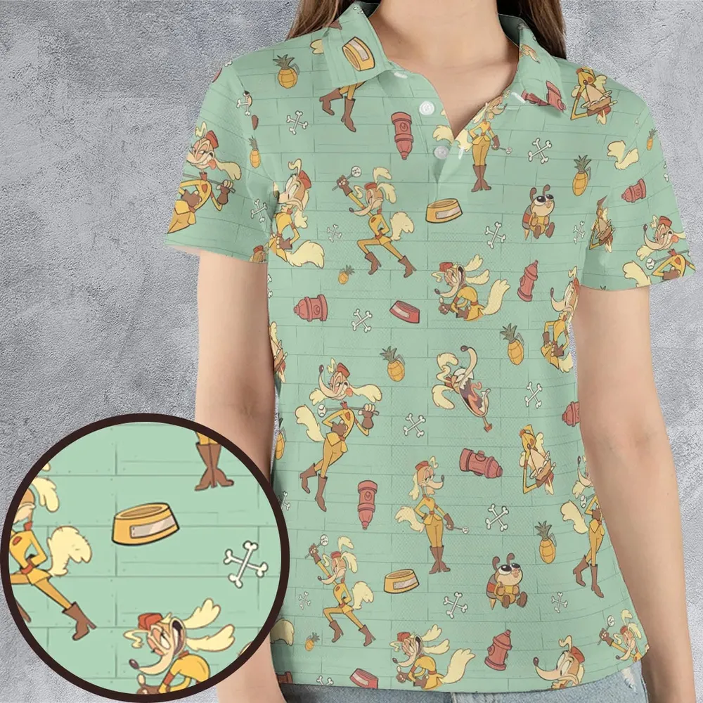 Sergeant O'Fera Cuphead AOP Men/Women Polo Shirt - 4