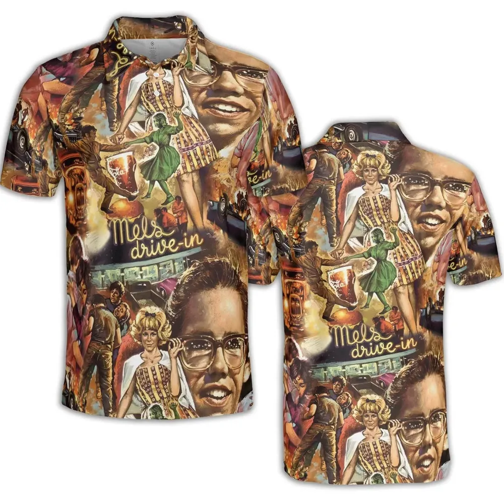 American Graffiti' cast on the movie AOP Men/Women Polo Shirt - 2