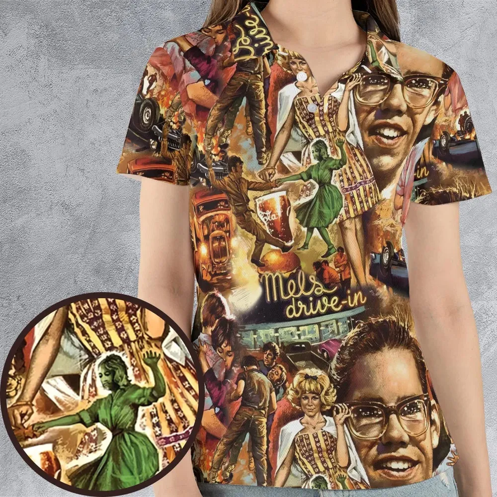 American Graffiti' cast on the movie AOP Men/Women Polo Shirt - 4