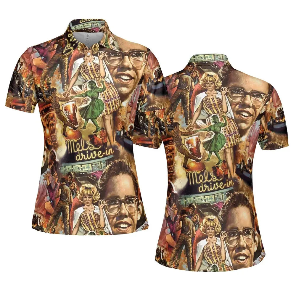 American Graffiti' cast on the movie AOP Men/Women Polo Shirt - 5