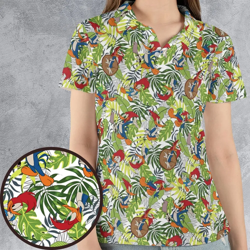 The New Woody Woodpecker Show AOP Men/Women Polo Shirt - 4