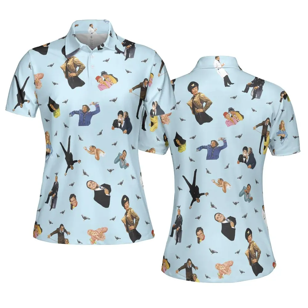 High Anxiety Characters AOP Men/Women Polo Shirt - 5