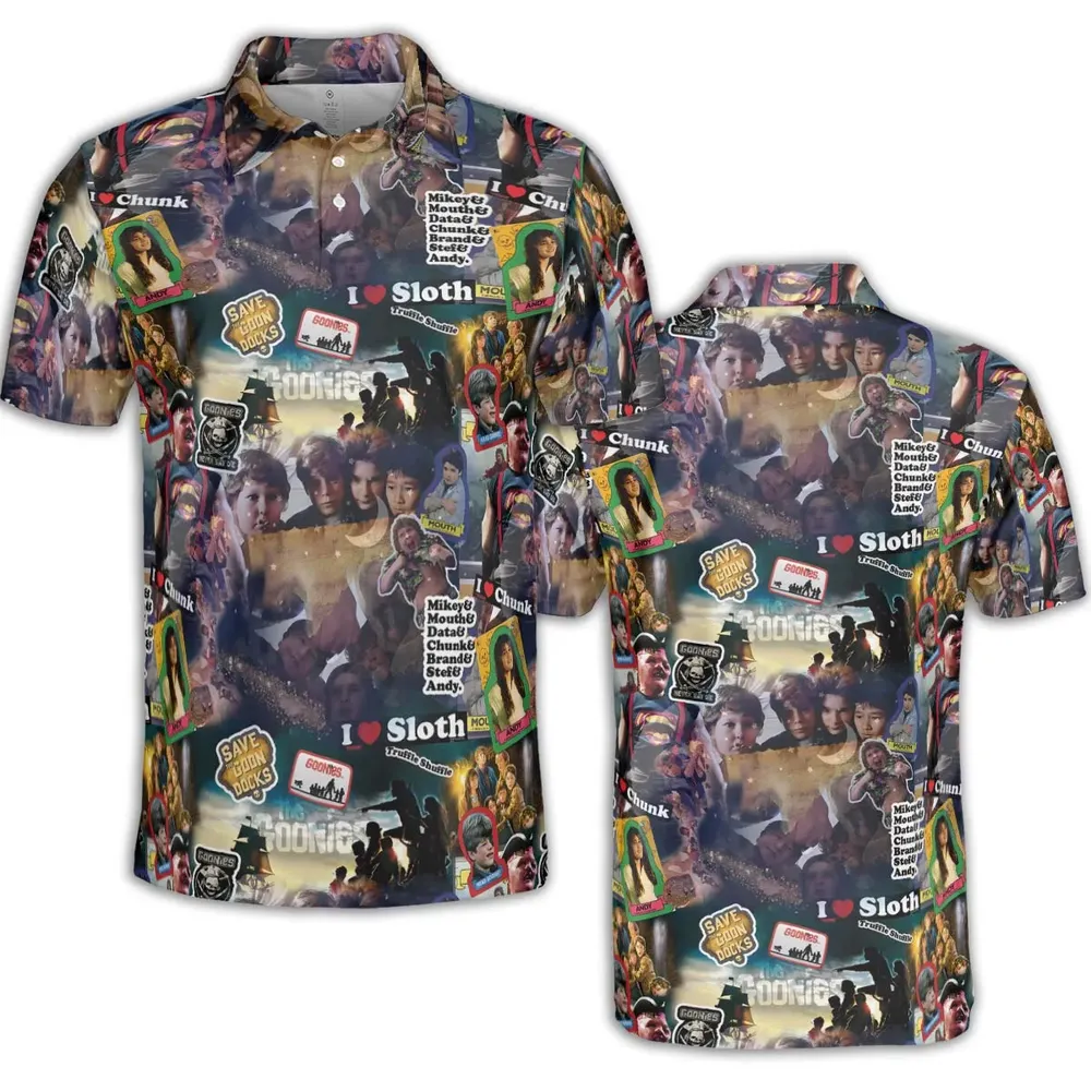 Goonies Rule The Goonies AOP Men/Women Polo Shirt - 2