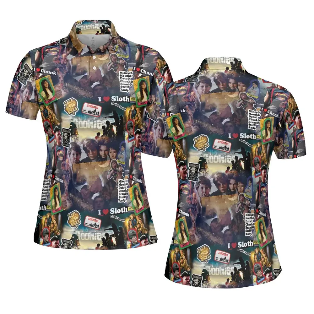 Goonies Rule The Goonies AOP Men/Women Polo Shirt - 5