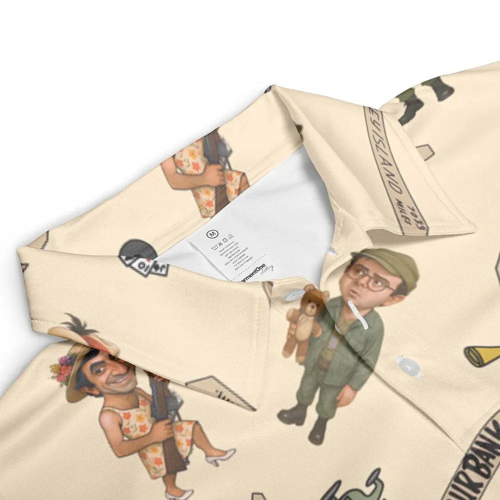 Best Care Anywhere in Korea M*A*S*H AOP Men/Women Polo Shirt - 3
