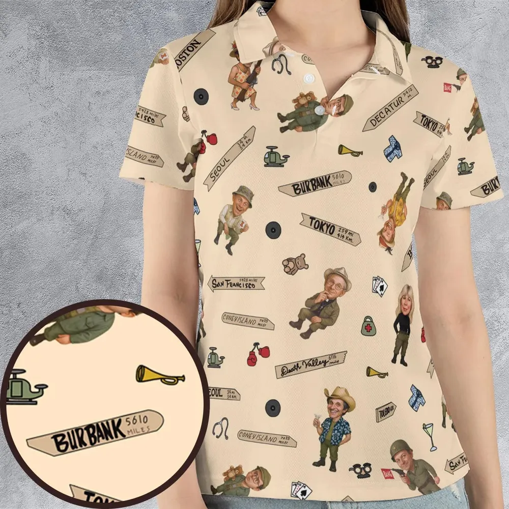 Best Care Anywhere in Korea M*A*S*H AOP Men/Women Polo Shirt - 4