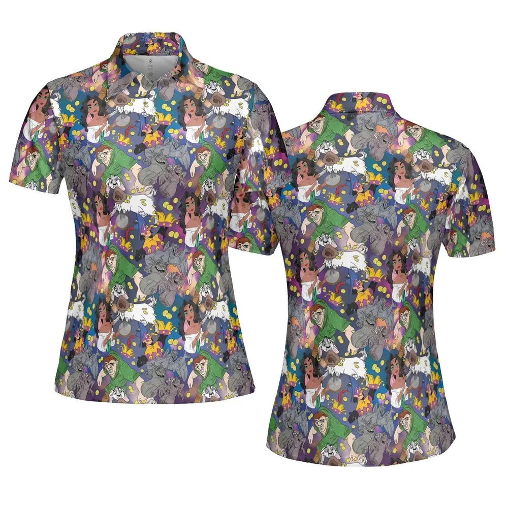 The Hunchback of Notre-Dame AOP Men/Women Polo Shirt - 5