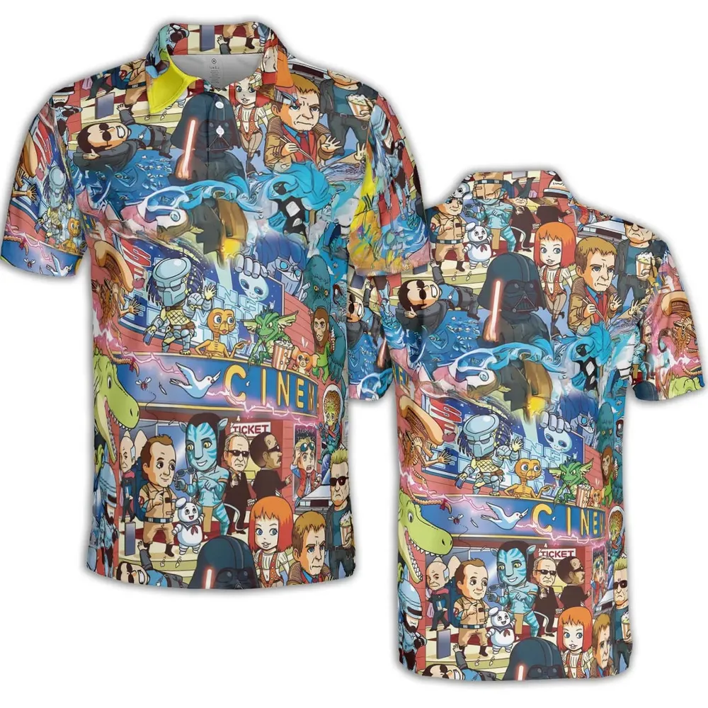 A Space Odyssey AOP Men/Women Polo Shirt - 2