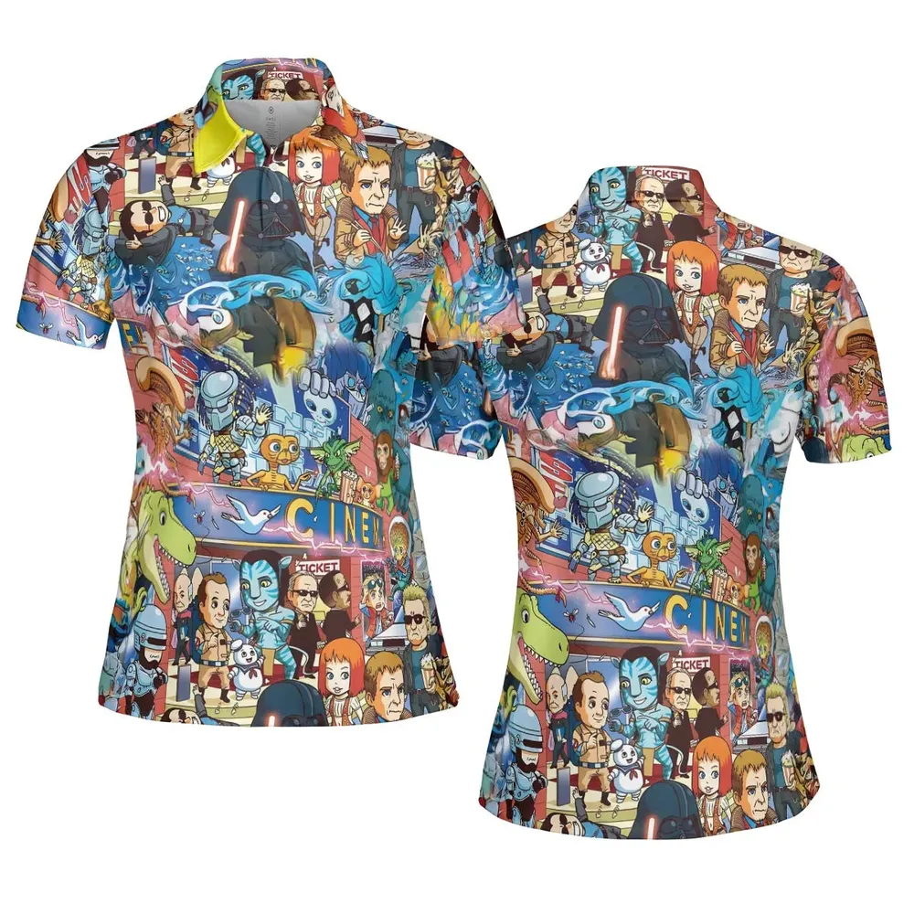 A Space Odyssey AOP Men/Women Polo Shirt - 5