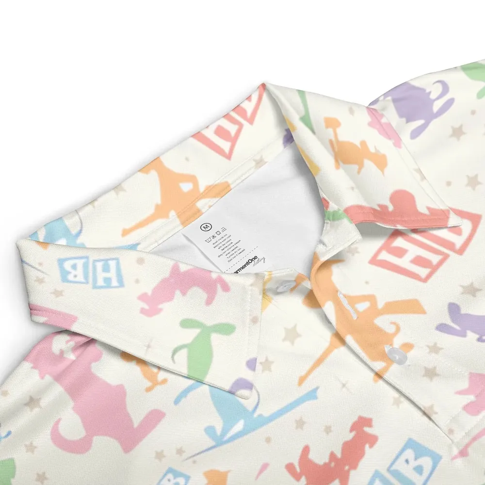 The Huckleberry Hound Show AOP Men/Women Polo Shirt - 3