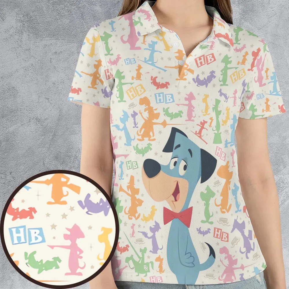 The Huckleberry Hound Show AOP Men/Women Polo Shirt - 4