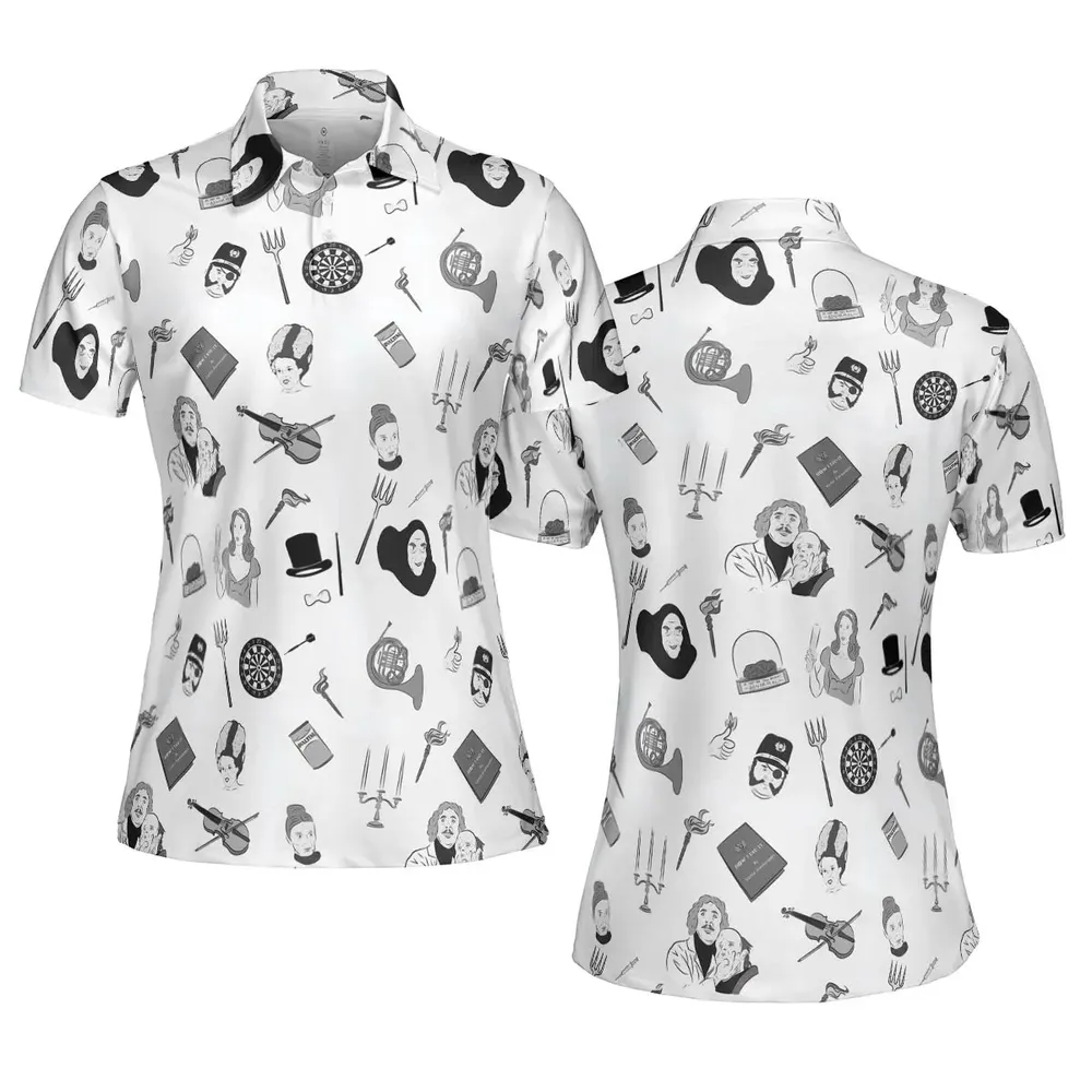 Pronounce Fronkenstein Young Frankenstein AOP Men/Women Polo Shirt - 5