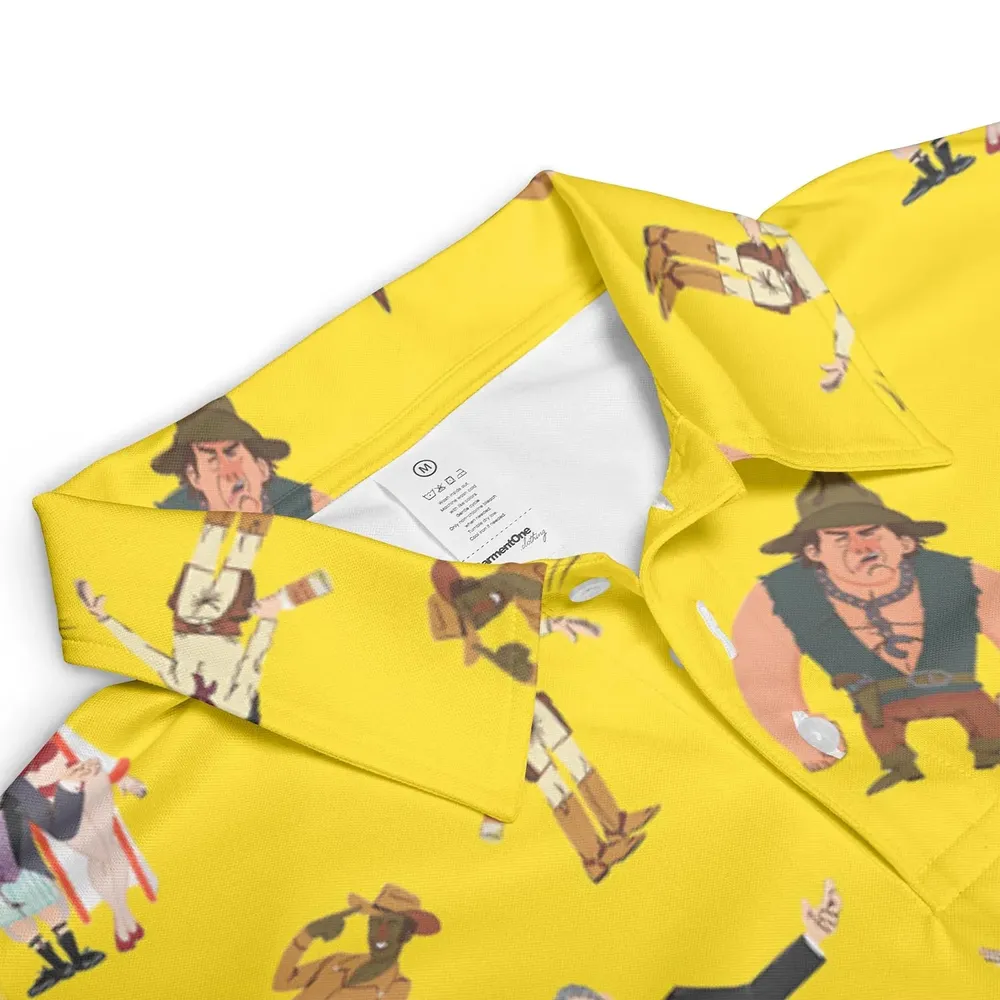 Blazing Saddles Characters AOP Men/Women Polo Shirt - 3