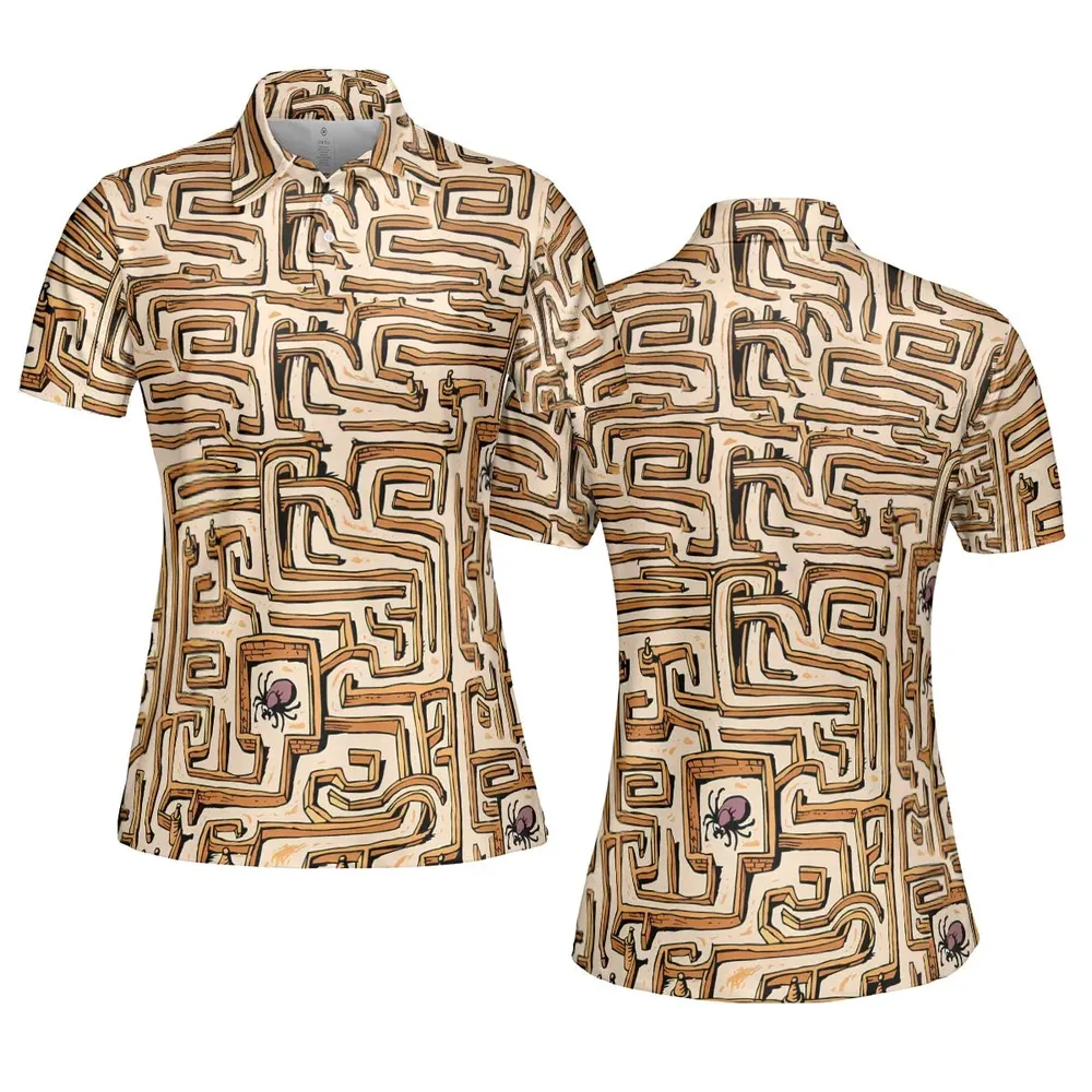 Fantasy Drip Labyrinth AOP Men/Women Polo Shirt - 5