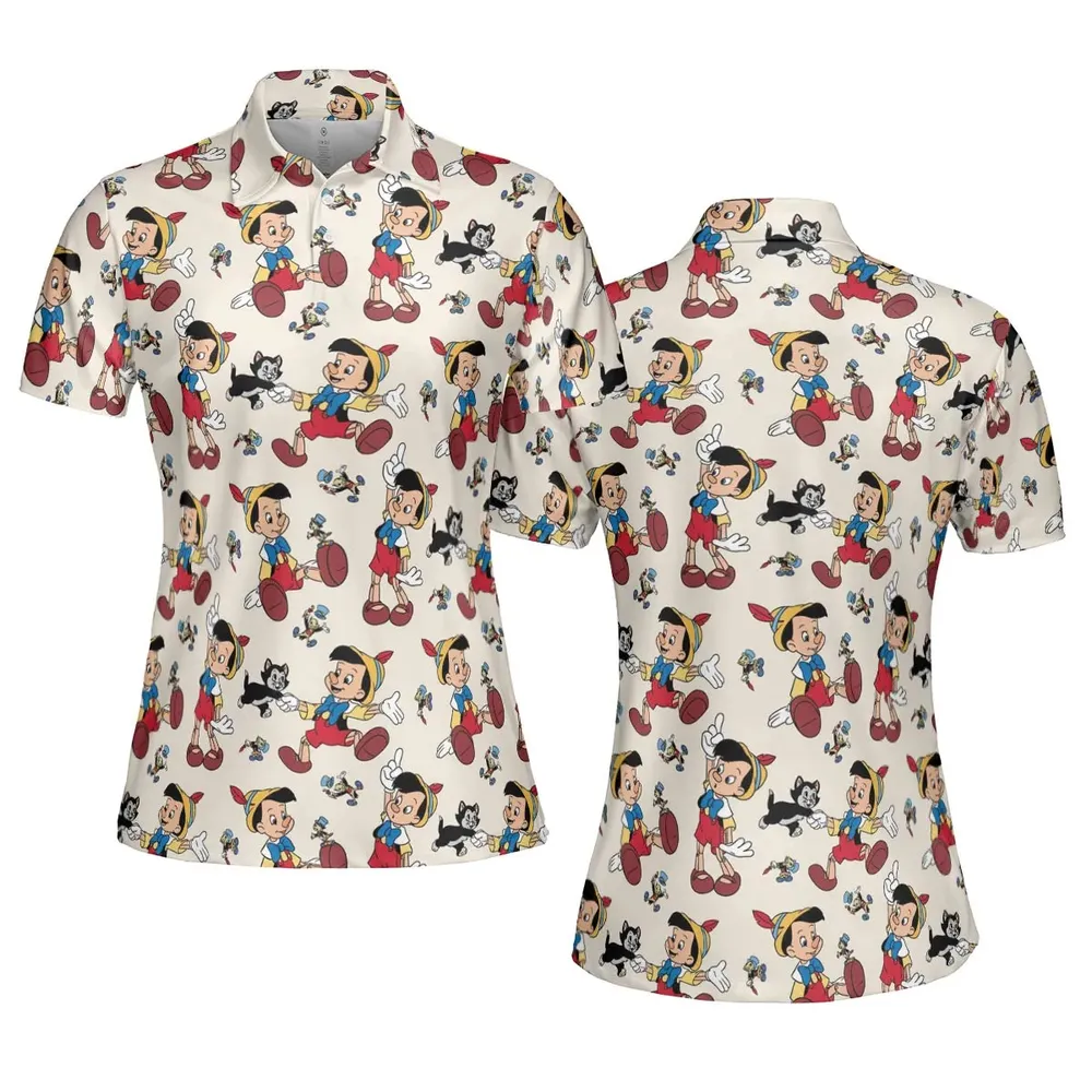 Whimsy Wear Pinocchio AOP Men/Women Polo Shirt - 5