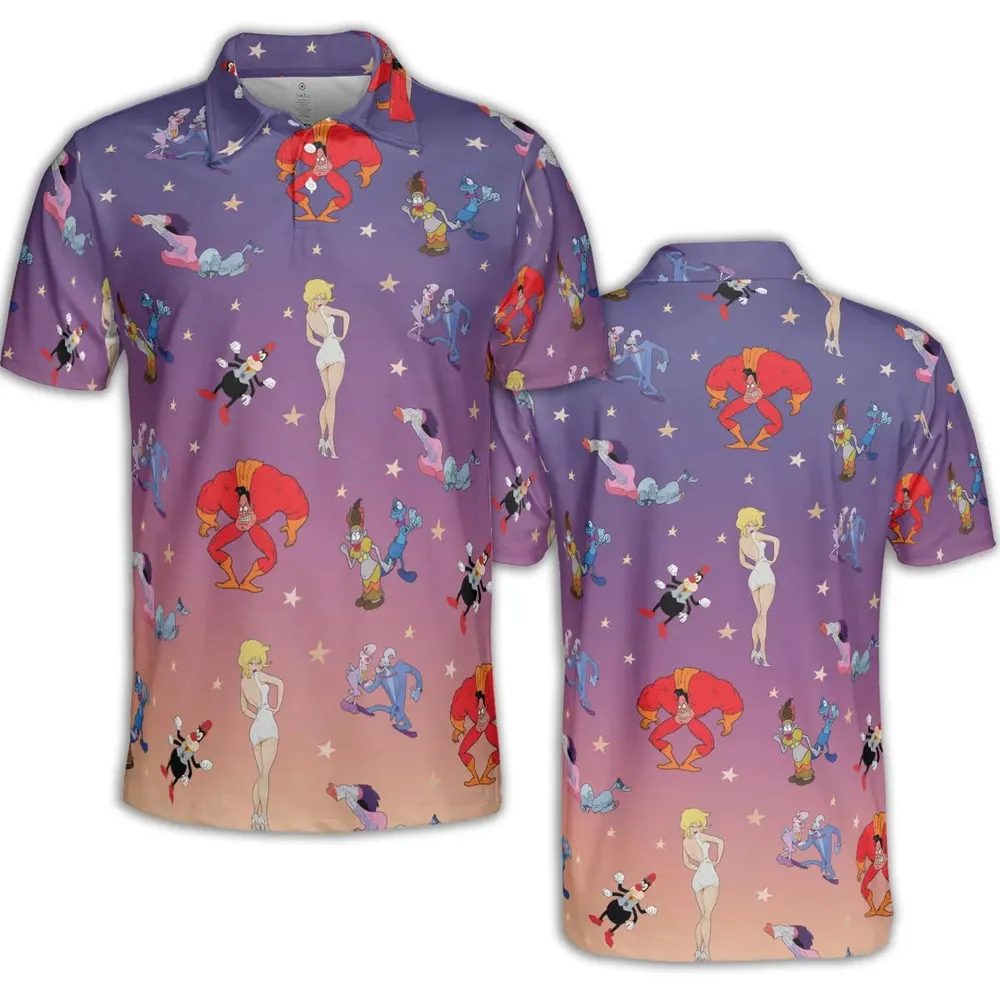 Cool World Cartoon Characters AOP Men/Women Polo Shirt - 2