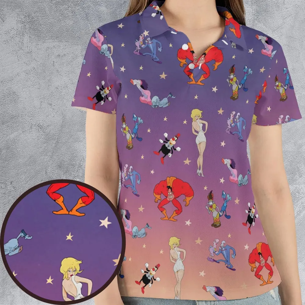 Cool World Cartoon Characters AOP Men/Women Polo Shirt - 4