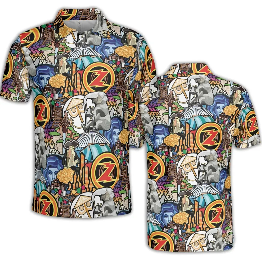 Ride Icon Collage AOP Men/Women Polo Shirt - 2
