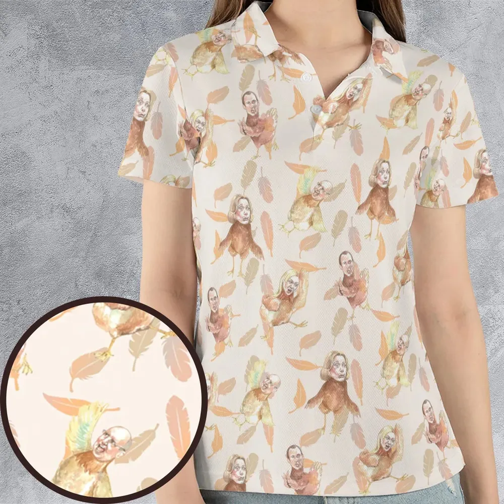 Chicken Dance Arrested Development AOP Men/Women Polo Shirt - 4