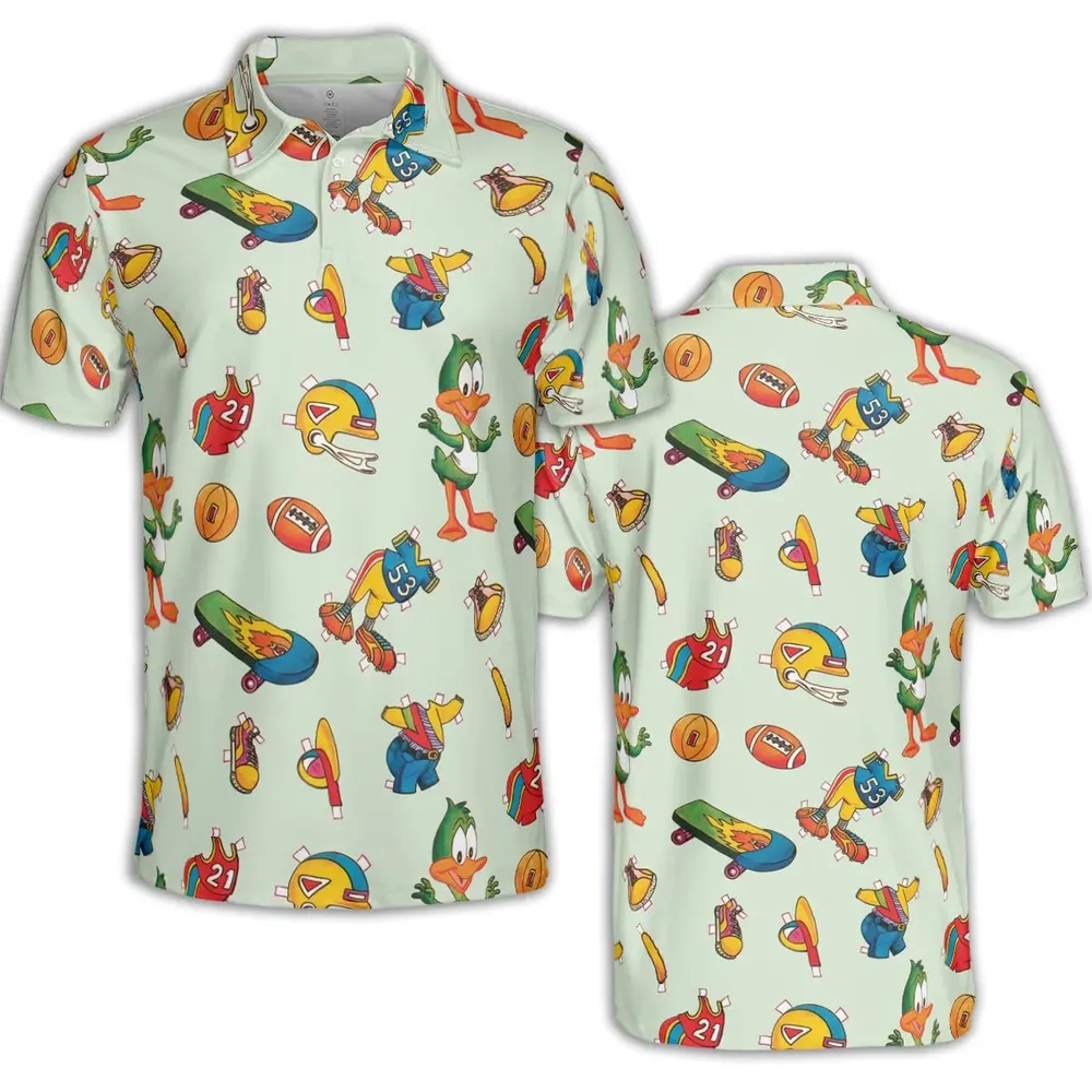 Plucky Duck Tiny Toon Adventures AOP Men/Women Polo Shirt - 2