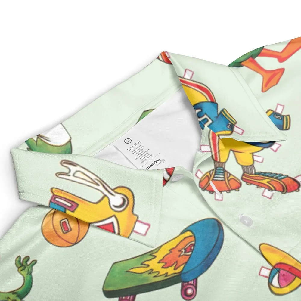 Plucky Duck Tiny Toon Adventures AOP Men/Women Polo Shirt - 3