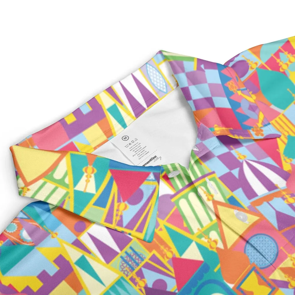 It's a Small World AOP Men/Women Polo Shirt - 3