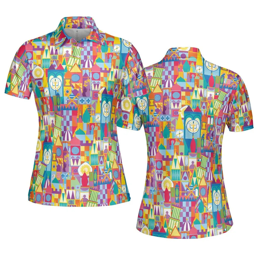 It's a Small World AOP Men/Women Polo Shirt - 5