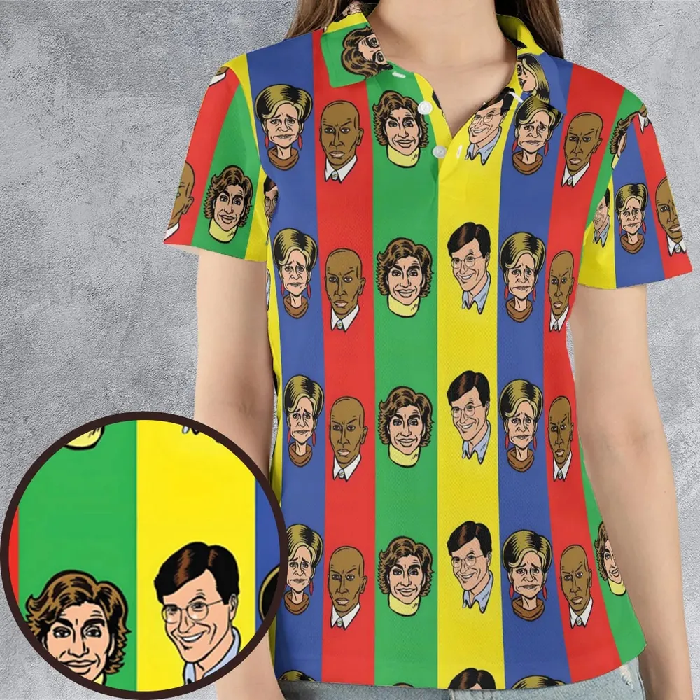 Jerri and Friends Strangers With Candy AOP Men/Women Polo Shirt - 4