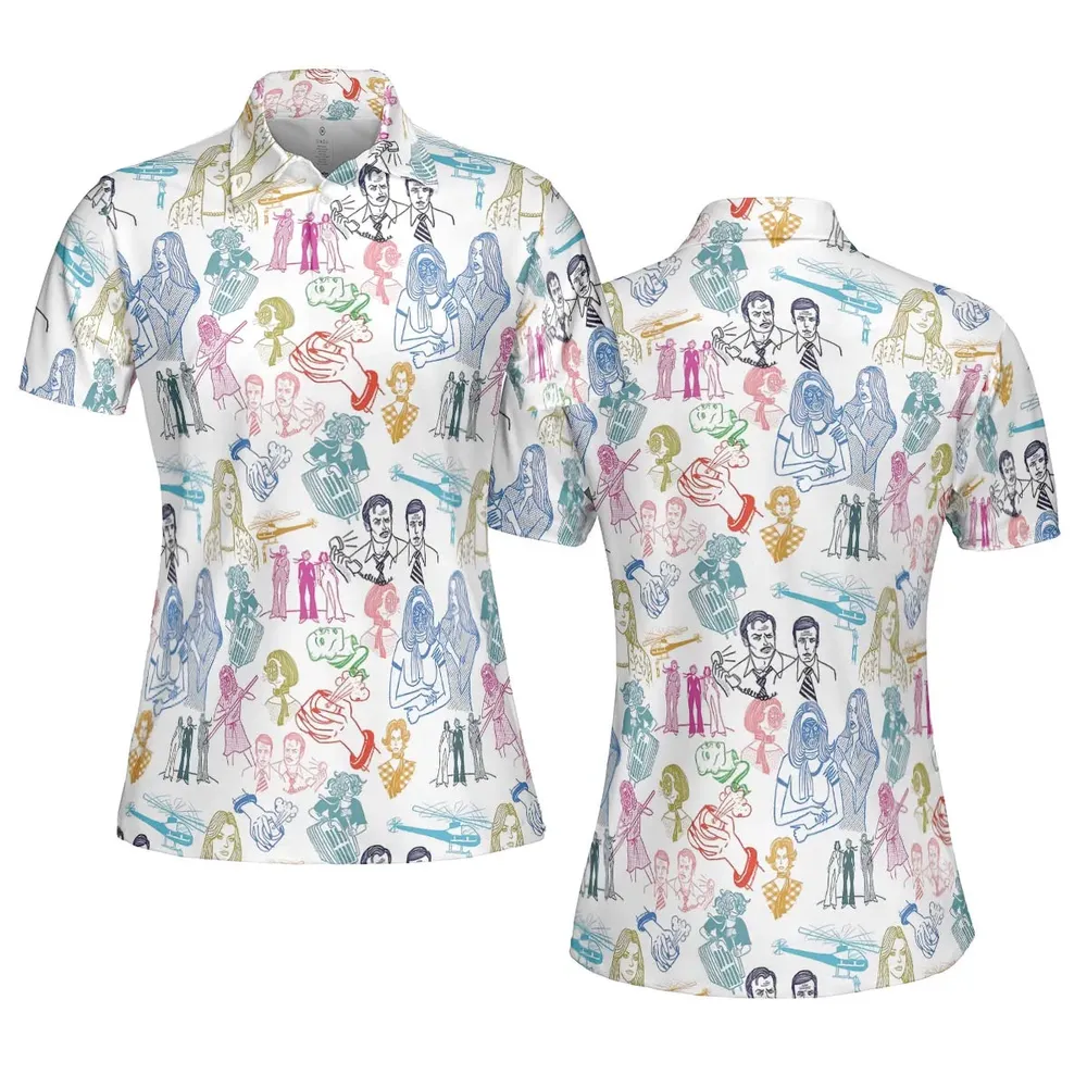 She Has The Strength To Do Anything The Bionic Woman AOP Men/Women Polo Shirt - 5