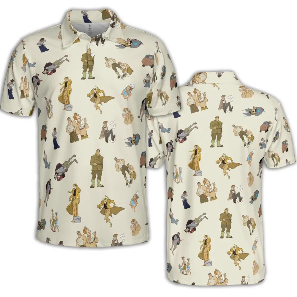Adventure In Atlantis The Lost Empire AOP Men/Women Polo Shirt - 2