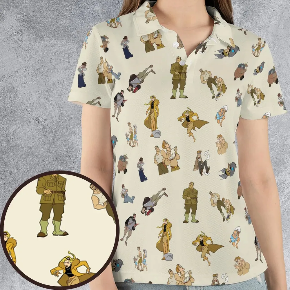 Adventure In Atlantis The Lost Empire AOP Men/Women Polo Shirt - 4