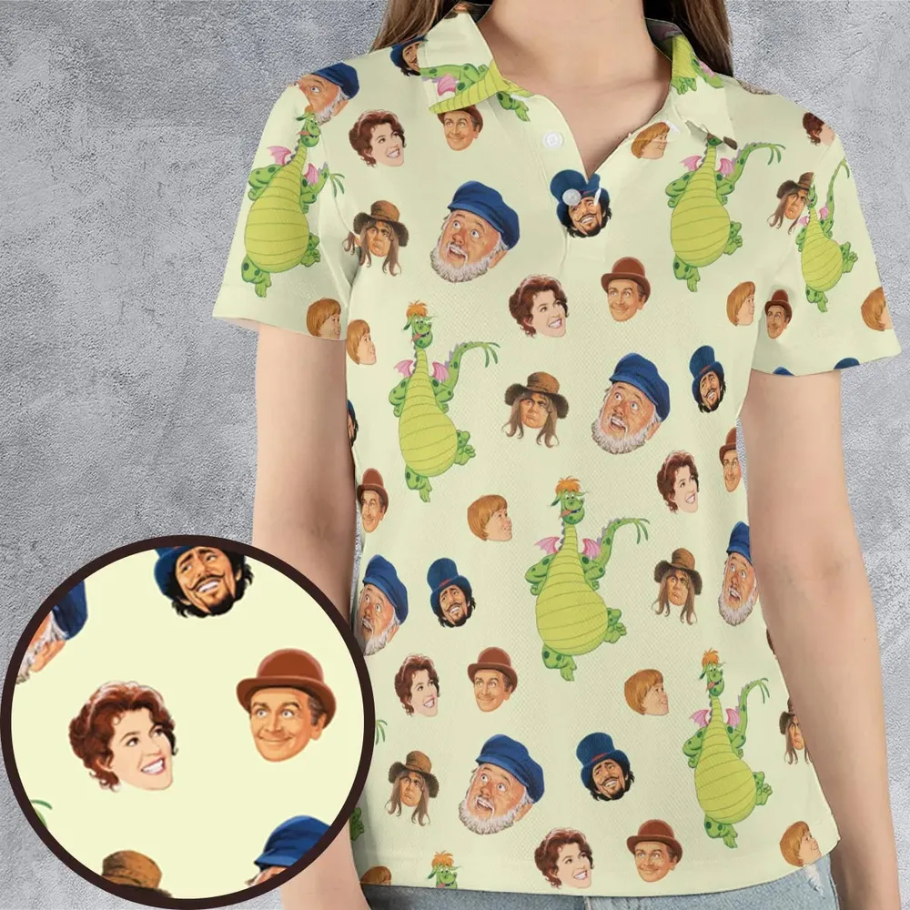 Pete's Dragon Characters AOP Men/Women Polo Shirt - 4