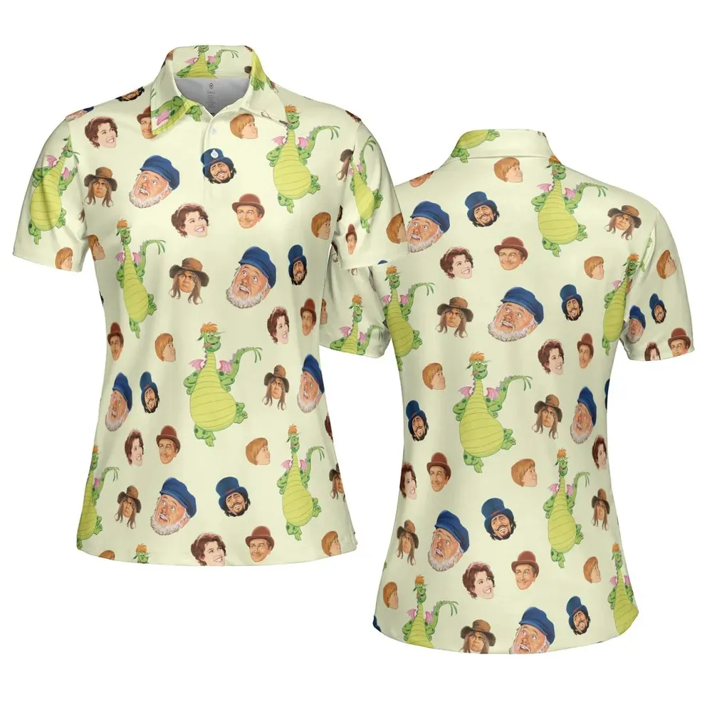 Pete's Dragon Characters AOP Men/Women Polo Shirt - 5