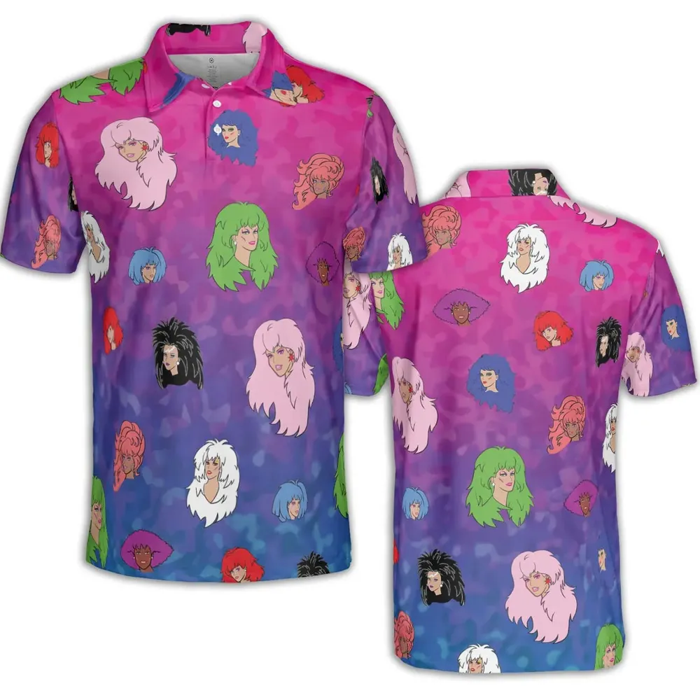 Misfits and Hologram  Jem and the Holograms AOP Men/Women Polo Shirt - 2