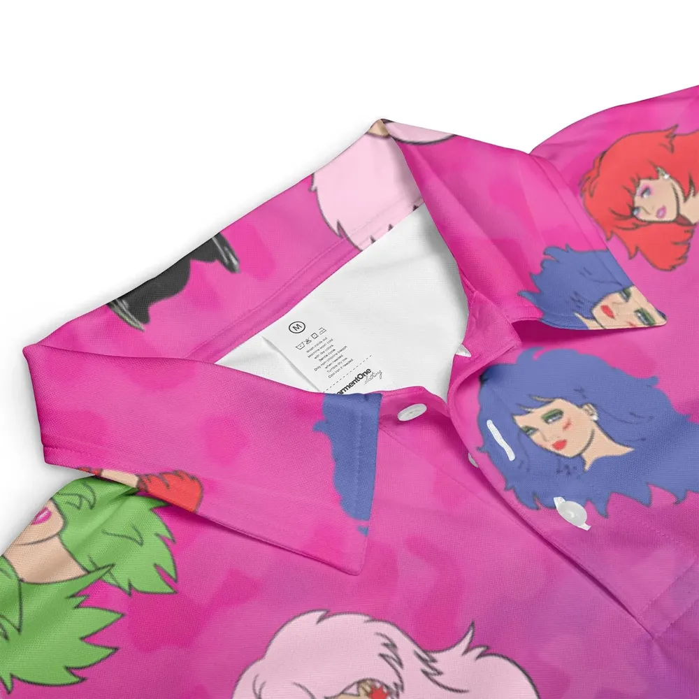 Misfits and Hologram  Jem and the Holograms AOP Men/Women Polo Shirt - 3