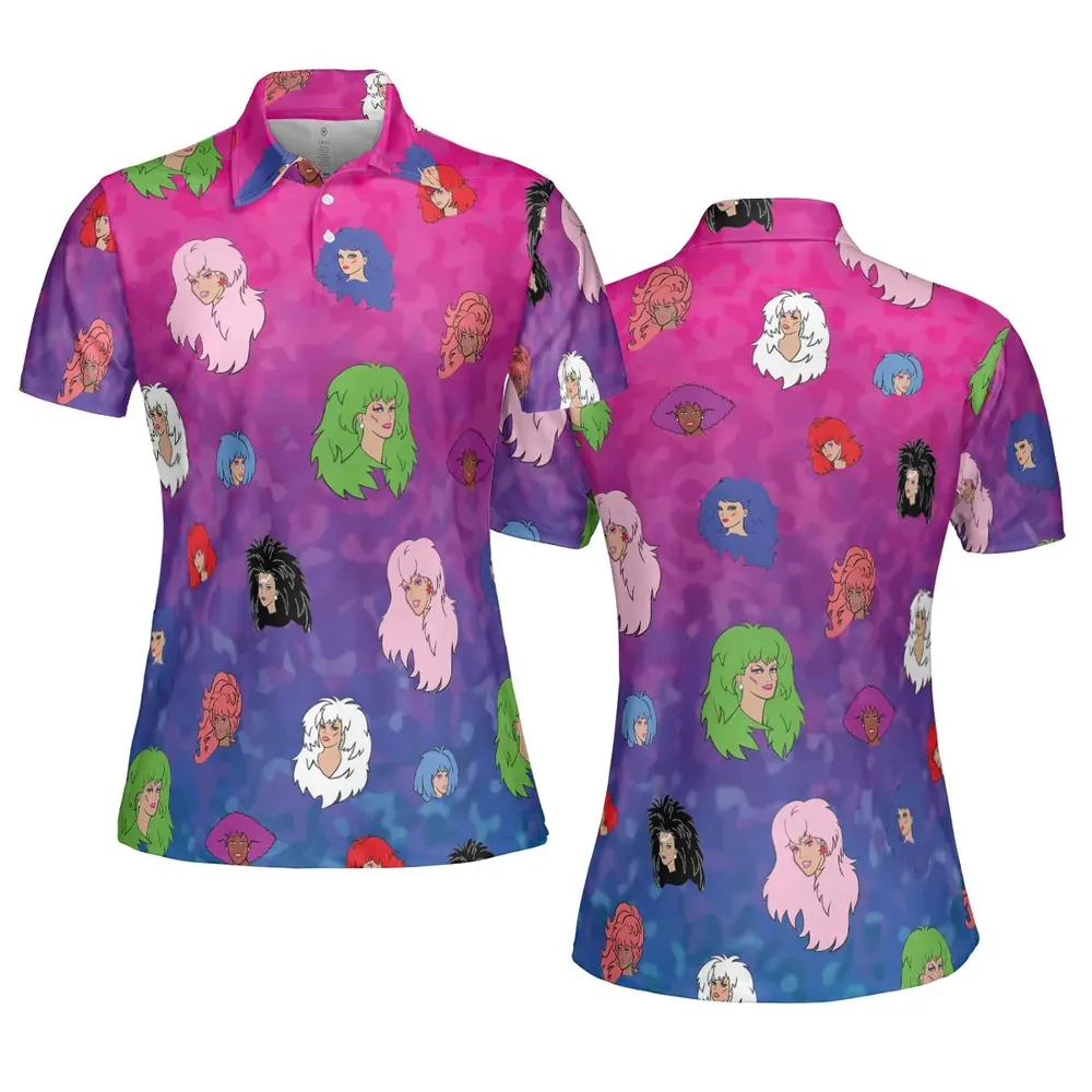 Misfits and Hologram  Jem and the Holograms AOP Men/Women Polo Shirt - 5