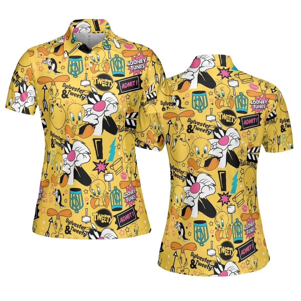 Cartoon Drip Looney Tunes AOP Men/Women Polo Shirt - 5