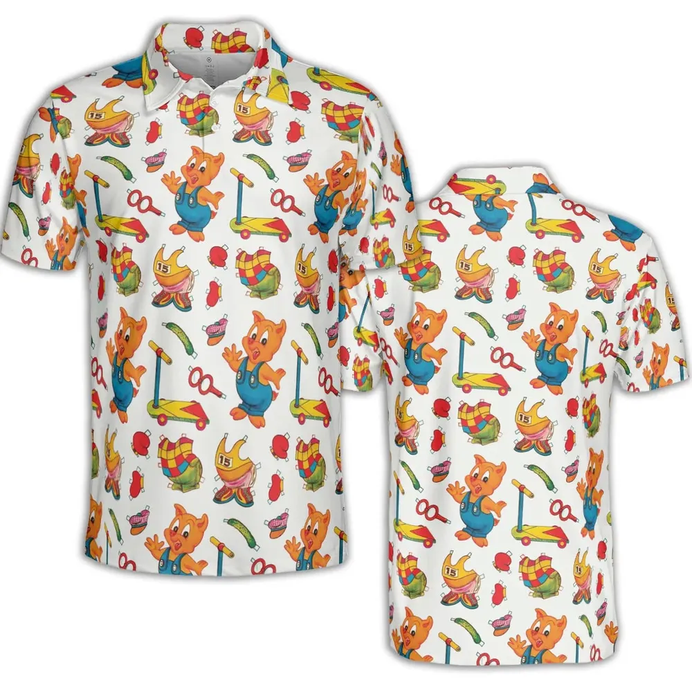 Hamton Outfit Looney Tunes AOP Men/Women Polo Shirt - 2