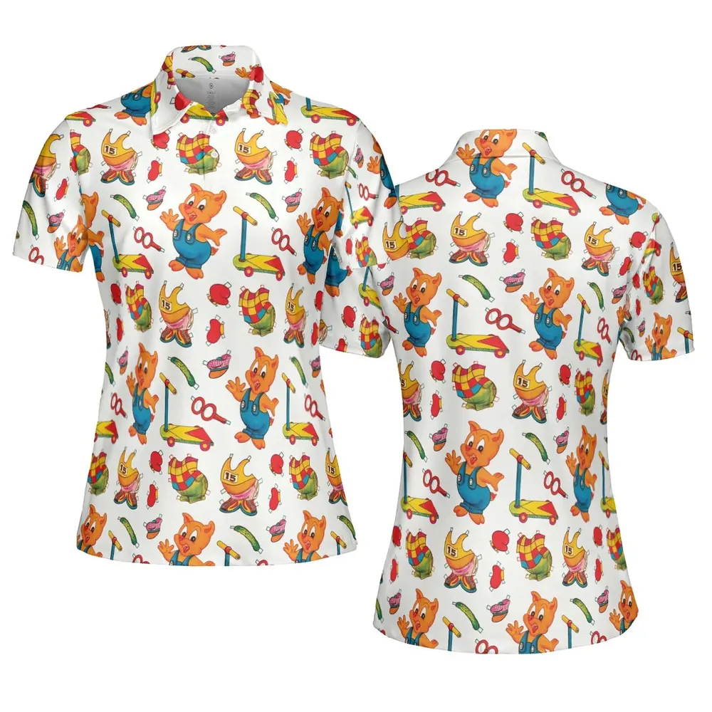 Hamton Outfit Looney Tunes AOP Men/Women Polo Shirt - 5