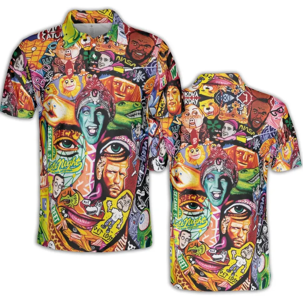 Scavenger Hunt Pee Wee Herman AOP Men/Women Polo Shirt - 2