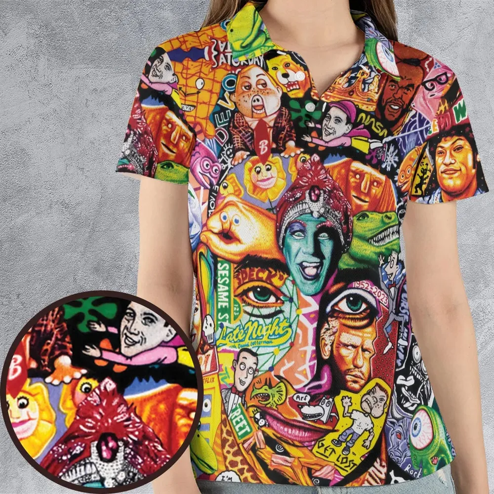Scavenger Hunt Pee Wee Herman AOP Men/Women Polo Shirt - 4