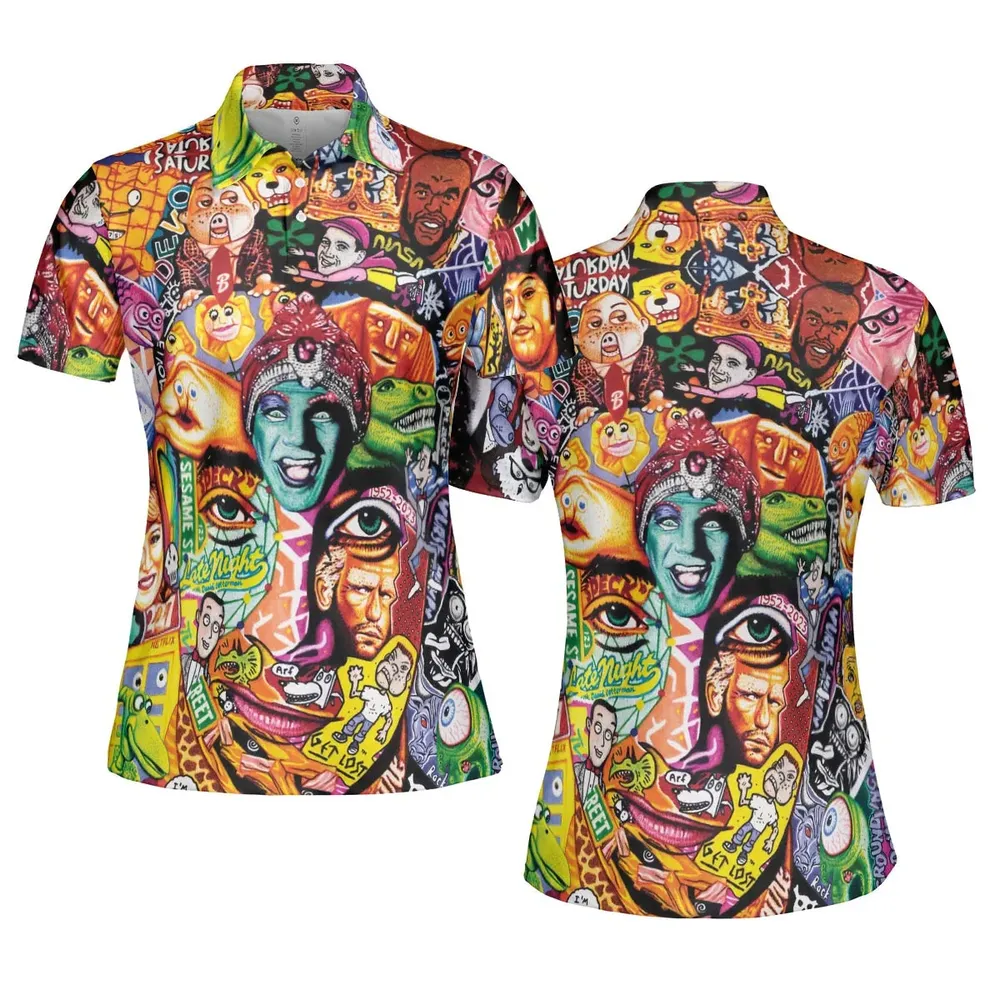Scavenger Hunt Pee Wee Herman AOP Men/Women Polo Shirt - 5