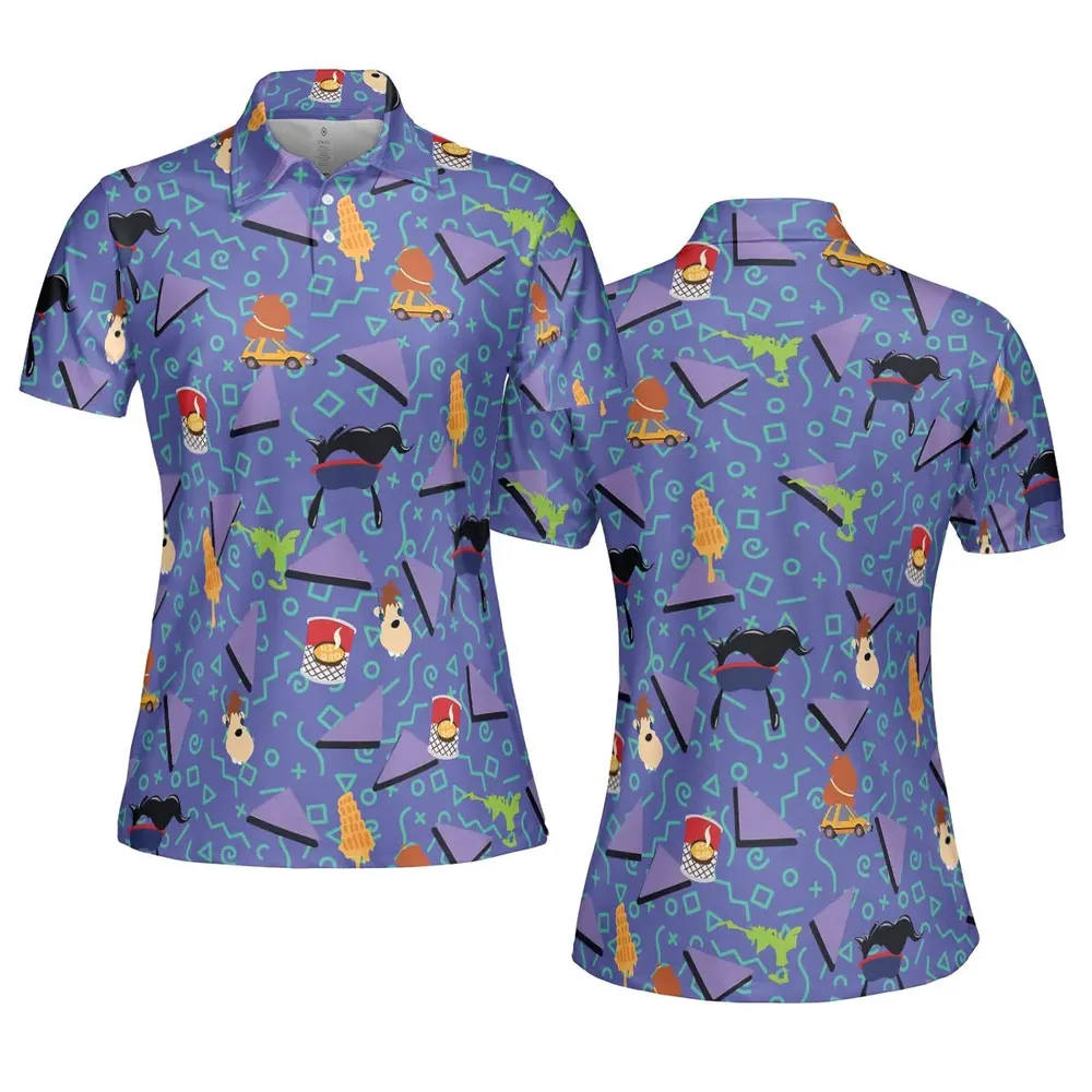 90's Styled Goofy Movie AOP Men/Women Polo Shirt - 5